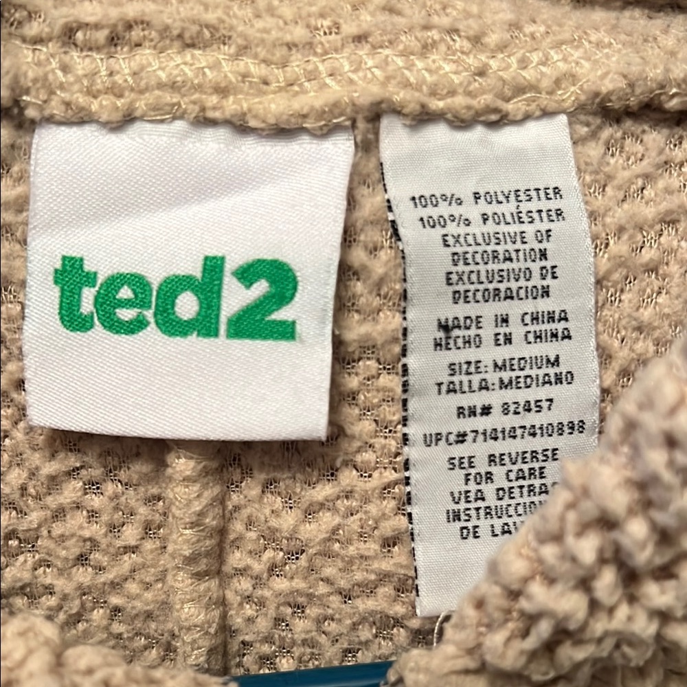 Ted Thunder Bunny Bear Hoodie - Tan - Picture 6 of 6